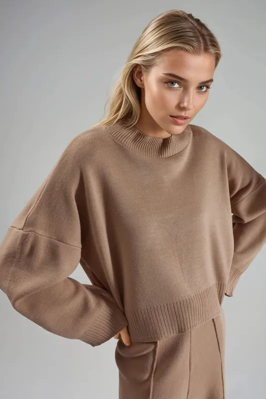 Loose Fit Knit Sweater - MyFashion