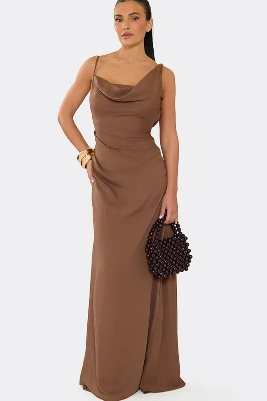 Strappy Chiffon Maxi Dress - EGO