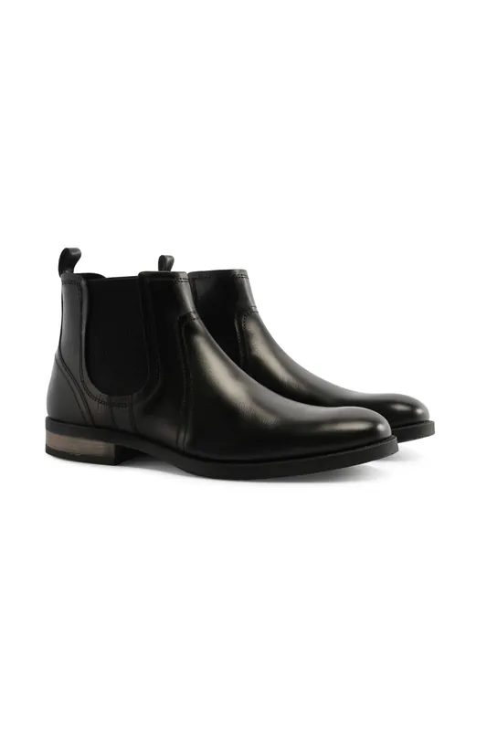 Miller Leather Mens Chelsea Boots - Silver Street London
