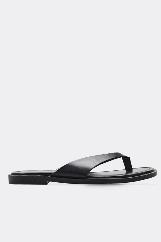 Thong Faux Suede Sandals - EGO