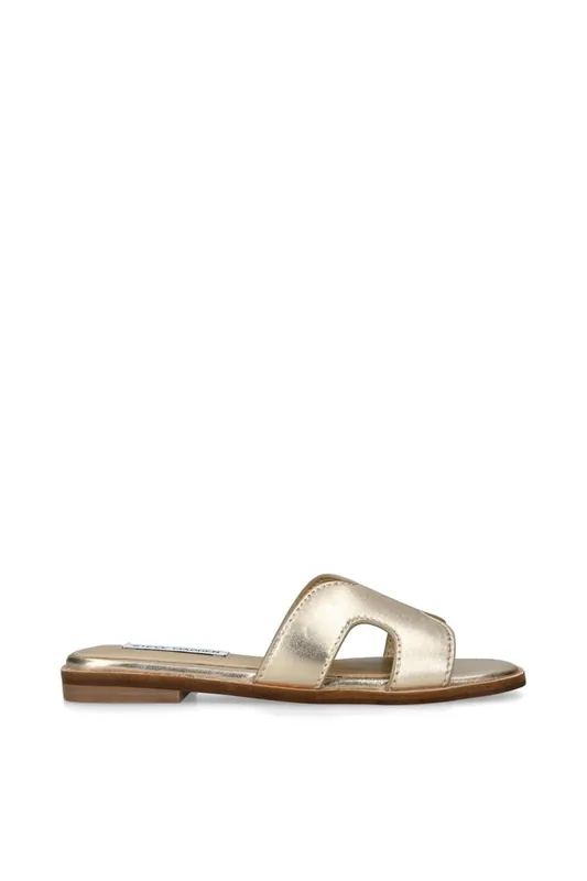 Bondst Gold' Leather Sandals - STEVE MADDEN