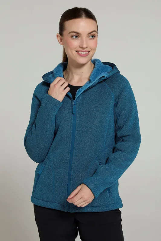 Nevis Fleece Lined Hoodie Warm Hoody Jumper - Mountain Warehouse