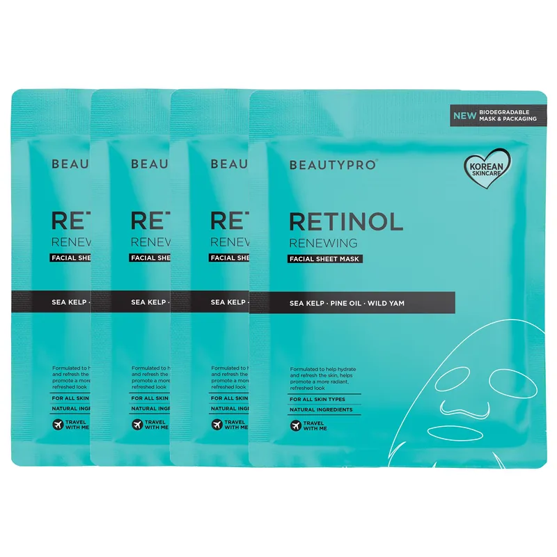 Retinol Renewing Sheet Mask - Pack Of 4