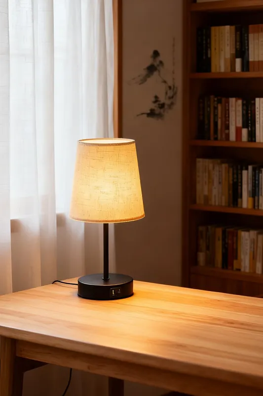 Modern Table Lamp with Remote Control - Living and Home