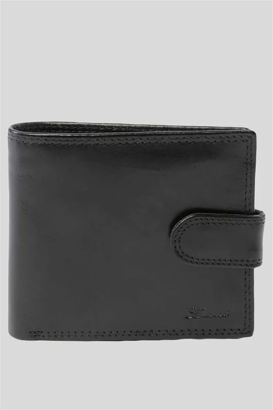 Classic Leather Billfold Wallet with 3 Card Slots & ID Tab - Ashwood Leather