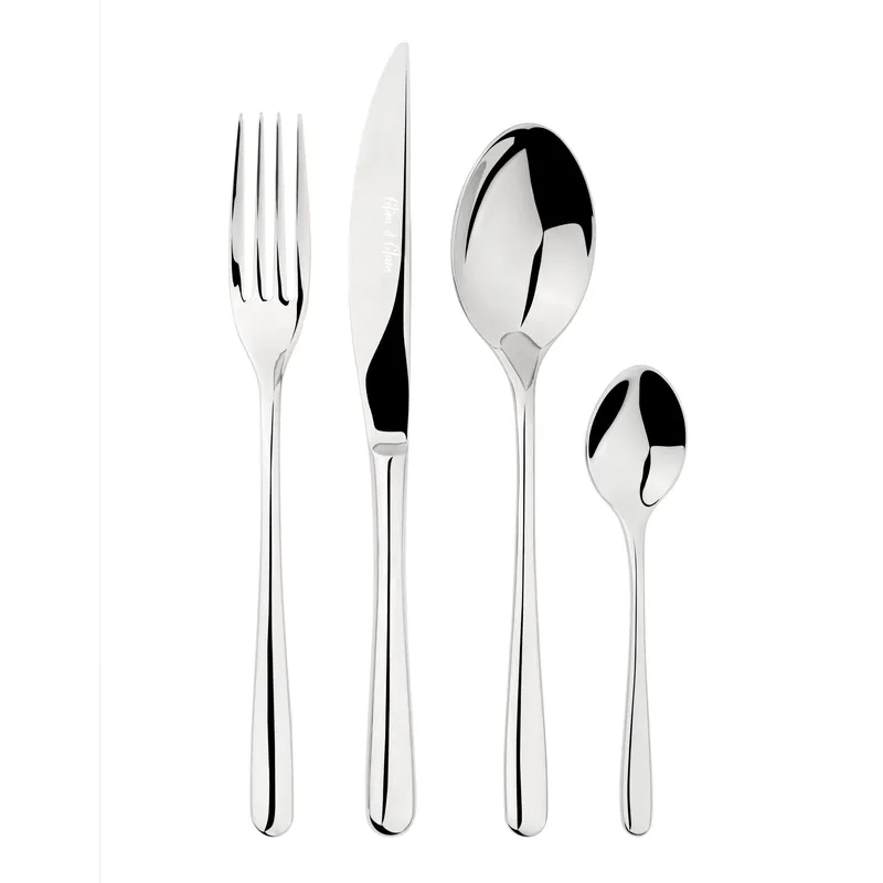 Cutlery Sets Stainless Steel 18/8 24pc Set Catering Sphere - Glim & Glam