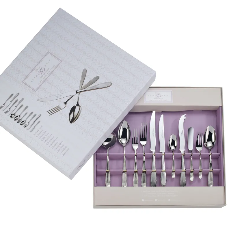 Sophie Conran 'Dune' Stainless Steel 52 Piece 6 Person Boxed Cutlery Set - Arthur Price