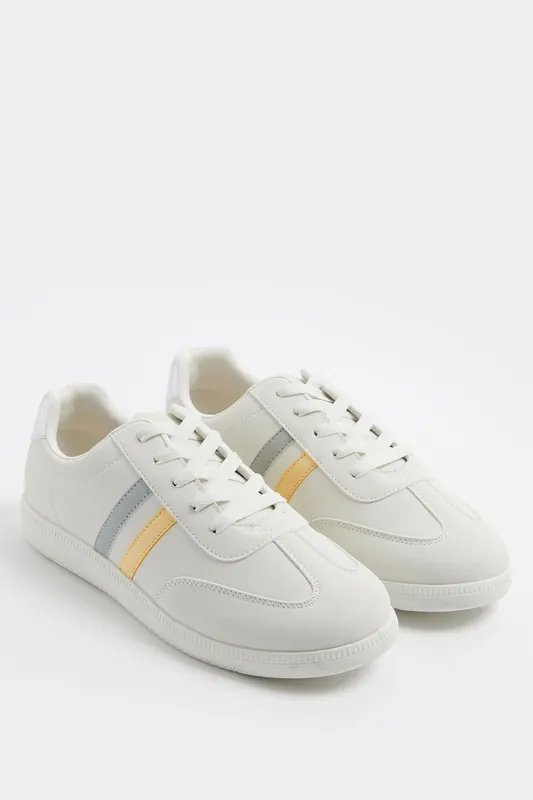 Retro Stripe Trainers In Extra Wide EEE Fit - Yours
