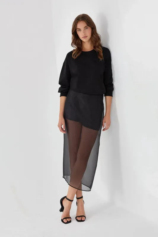 Black Sheer Skirt - Hiccup