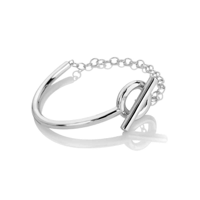 Linked Half Bangle - Hot Diamonds