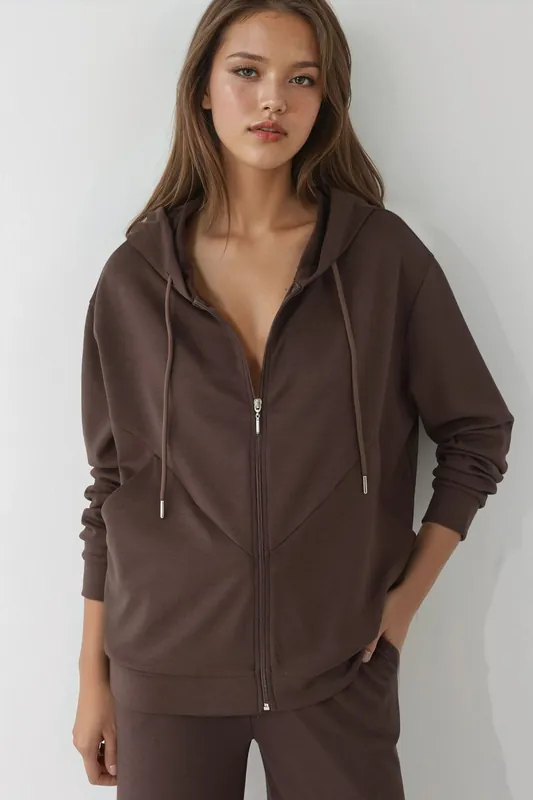 Soft Touch Full Zip Hoodie Sweatshirt - Hiccup
