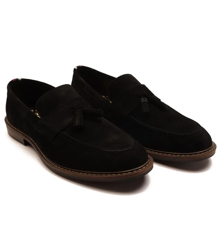 Clinton' Suede Leather Tassel Formal Loafer Shoes - Thomas Crick