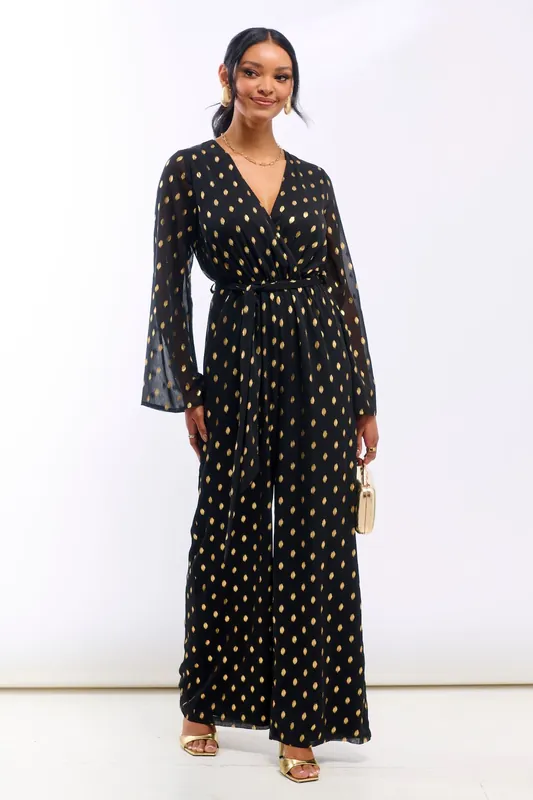Foil Wrap Jumpsuit - Needs No Label