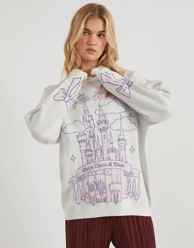 Disney Living In A Fantasy Knitted Jumper - SKINNYDIP