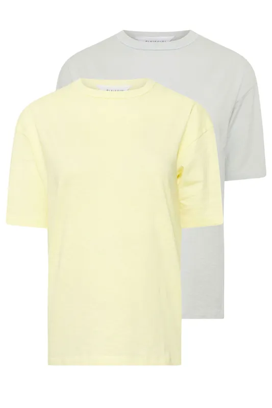 Petite 2 Pack Seam Detail T-Shirts