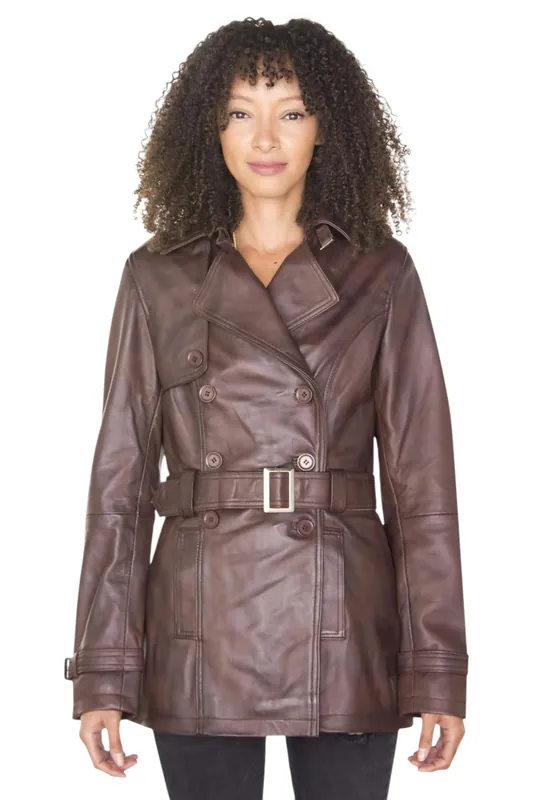 Nappa Leather Trench Coat-Mosul