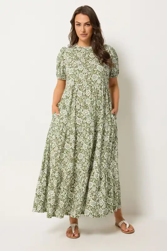 Floral Tiered Maxi Dress - Yours