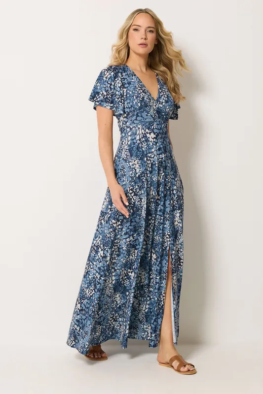 Tall Abstract Wrap Maxi Dress - Long Tall Sally