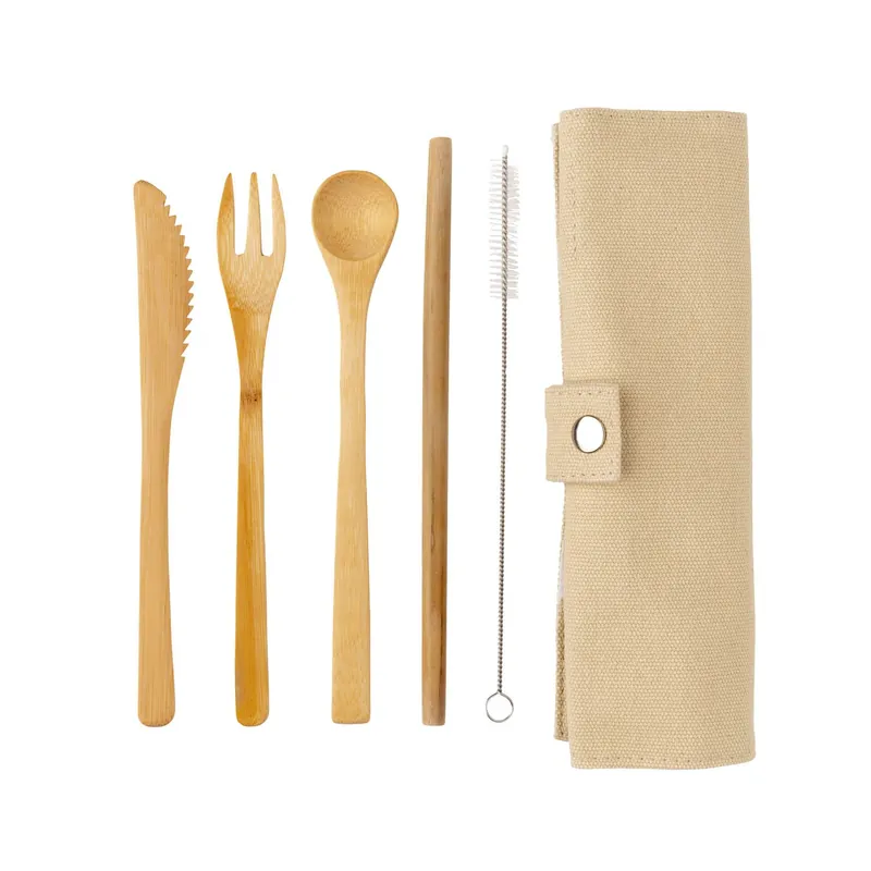 Reusable Bamboo Travel Cutlery Set - XD Design