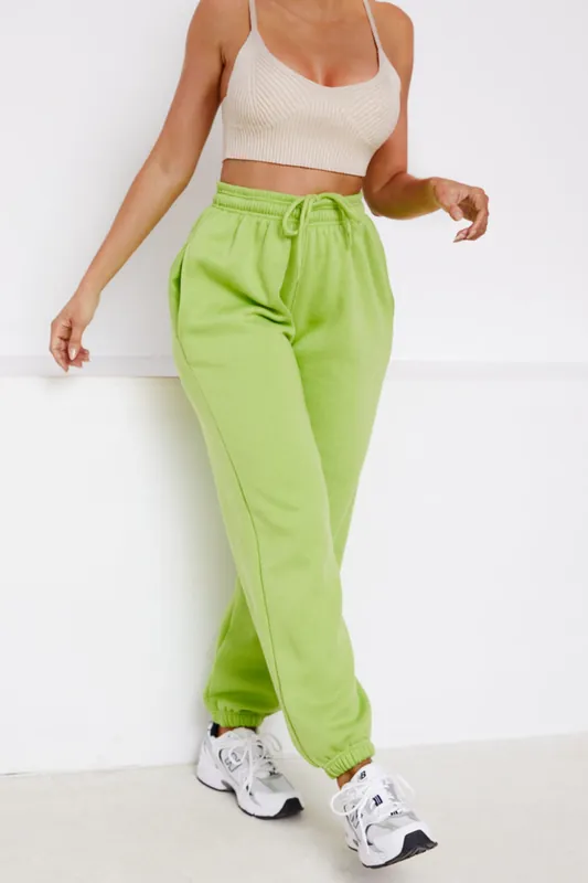 High Waisted Drawstring Pocket Detail Cuffed Joggers - Femme Luxe
