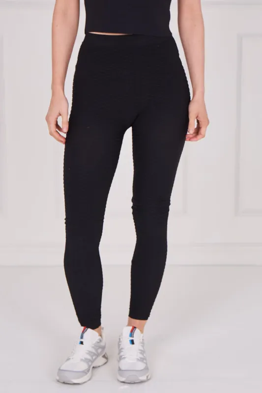 Textured Sculpting Leggings – Pack of 2 Pairs - ELAINA FASHION