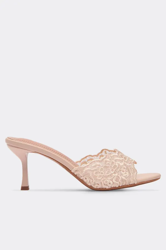 Faux Leather Stiletto Mules - EGO