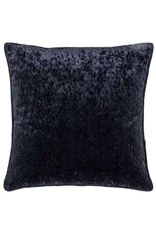 Ripple Pressed Velvet Piped Cushion - Paoletti