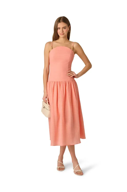 Seersucker Midi Dress - Adrianna Papell