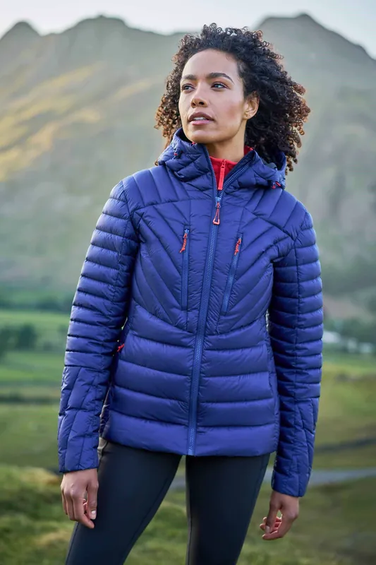 Sky' Warm Water Resistant Adjustable Hood Full Zip Outdoor Jacket - Mountain Warehouse