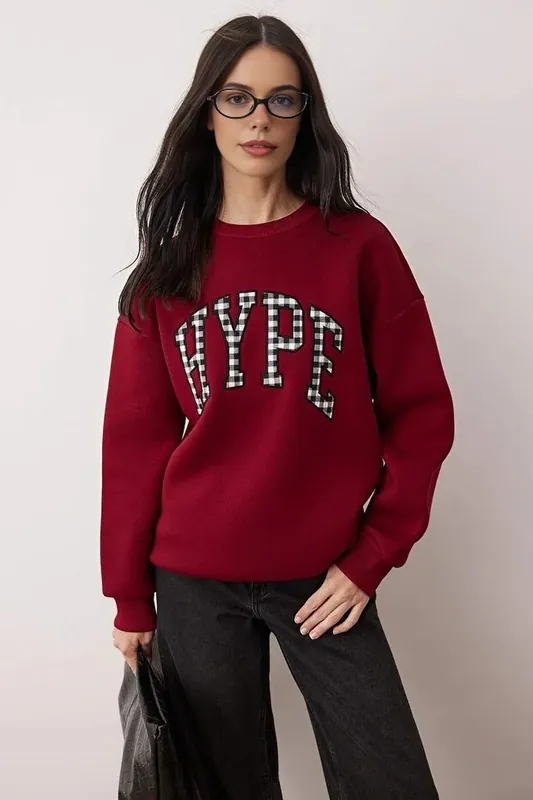 Fleece Sweatshirt with Embroidered Detail - WOVCOR