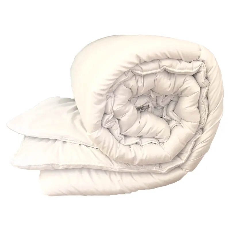 Hollowfibre Duvet Quilt 13.5 tog Warm Duvet with Polycotton Cover - HomeSpace Direct