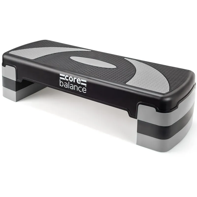 Aerobic Stepper Platform Adjustable Exercise Step Board 3 Level - Core Balance