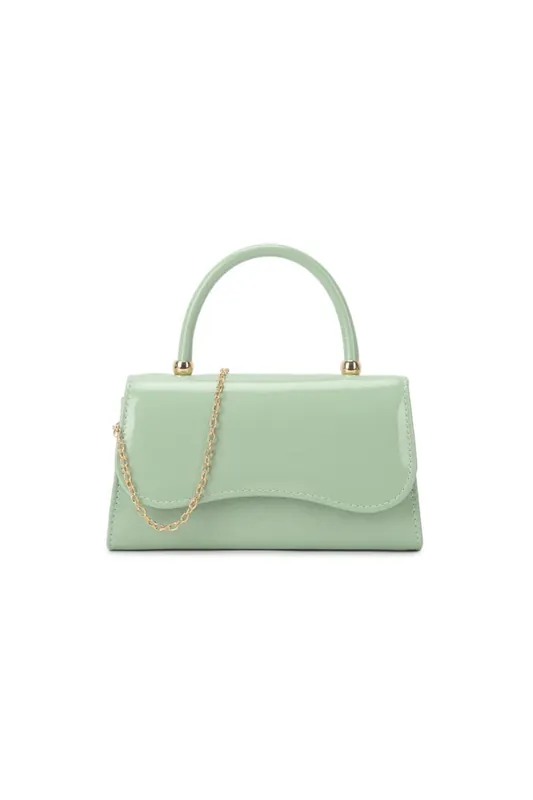 Top Handle Small Handbag with Chain - Aftershock London