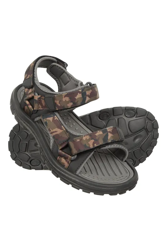 Crete' Cushioned Non Slip Grip Open Toe Touch Strap Summer Sandals - Mountain Warehouse