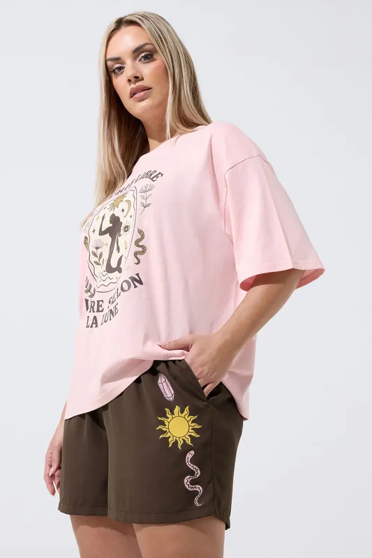 Celestial Print Shorts - Yours