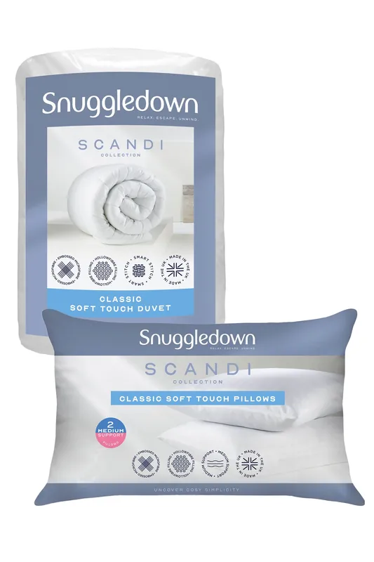 Scandinavian Hollowfibre 13.5 Tog Winter Duvet With 2 Pillows - Snuggledown
