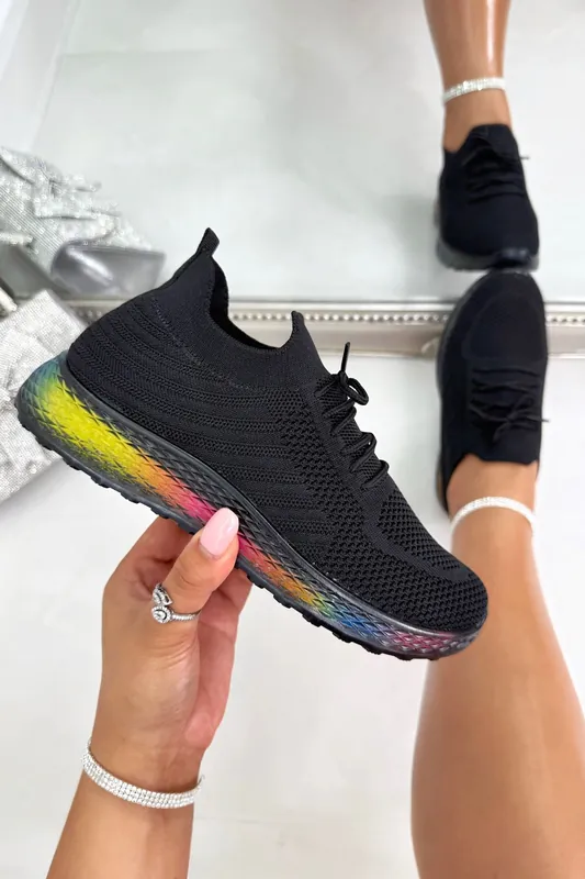 Comfort Stretch Neon Flow Trainers - Love Lemonade