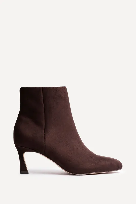 Reserve Brown Stiletto Ankle Boots - Linzi