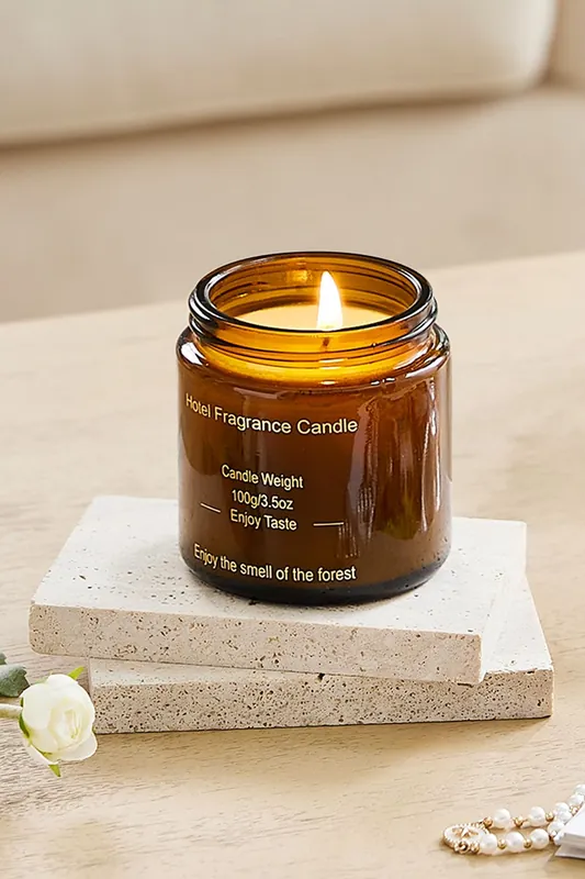 Green Tea and Orange Blossom Soy Wax Scented Candle - SHEONLY