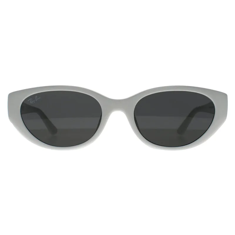 Oval Polished White Dark Grey RB4457D Bio Based - Ray-Ban