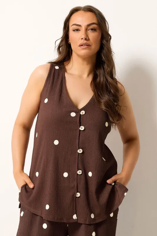 Polka Dot Textured Waistcoat - Yours