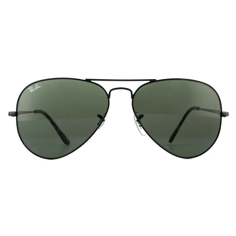 Aviator Black Green Sunglasses - Ray-Ban