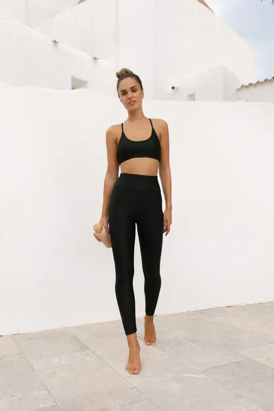 Malala Stretchy Yoga Leggings Breathable High Rise Gym Active Pants - Dancing Leopard