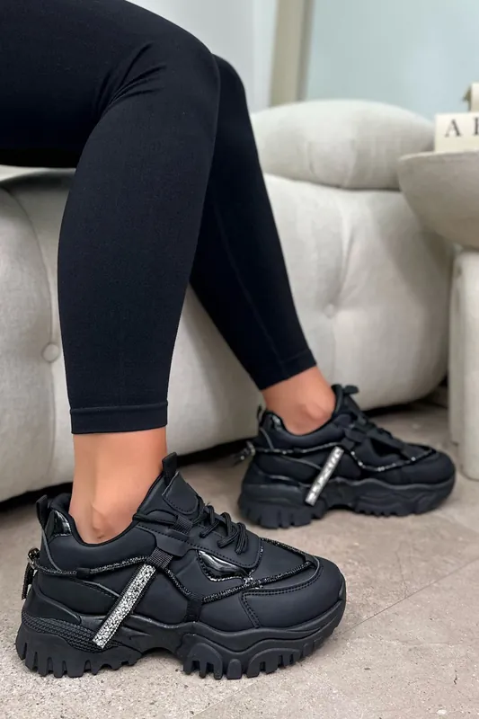 Crystal Panel Track Chunky Trainers Luxe Edition - Love Lemonade