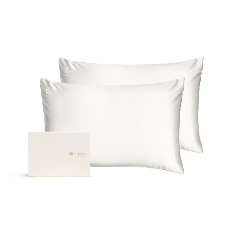 Silk Addict 100% Mulberry Silk Pillowcase Twinpack – Caramel