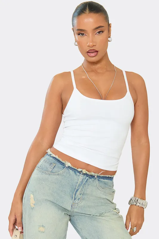 Strappy Scoop Neck Vest - EGO