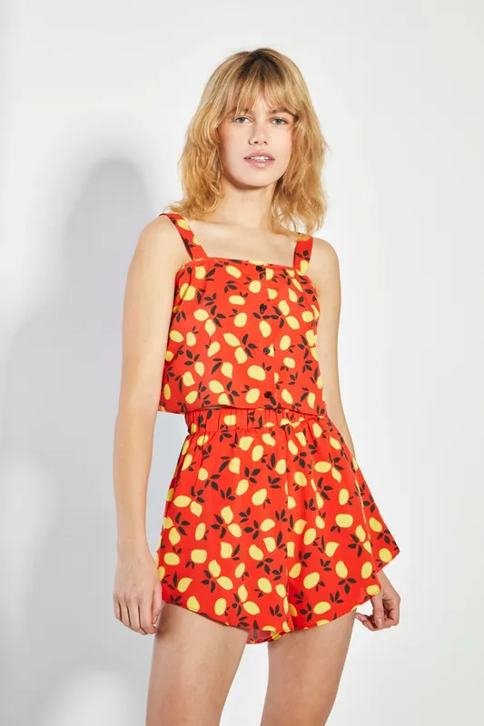 High-Waisted Elasticated-Shorts