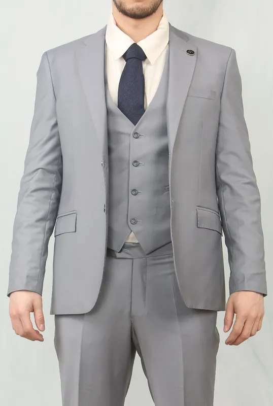 Men's 3 Piece Formal Classic Prom Suit Workwear - Infinity Leather