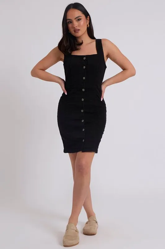 Toby Button Dress - Urban Bliss