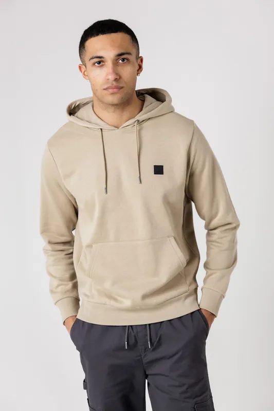 Brushed Back Fleece Hoody with Small Chest Logo - Tokyo Laundry